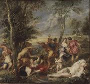 Peter Paul Rubens Bacchanal auf Andros, nach einem Gemalde von Tizian oil painting on canvas